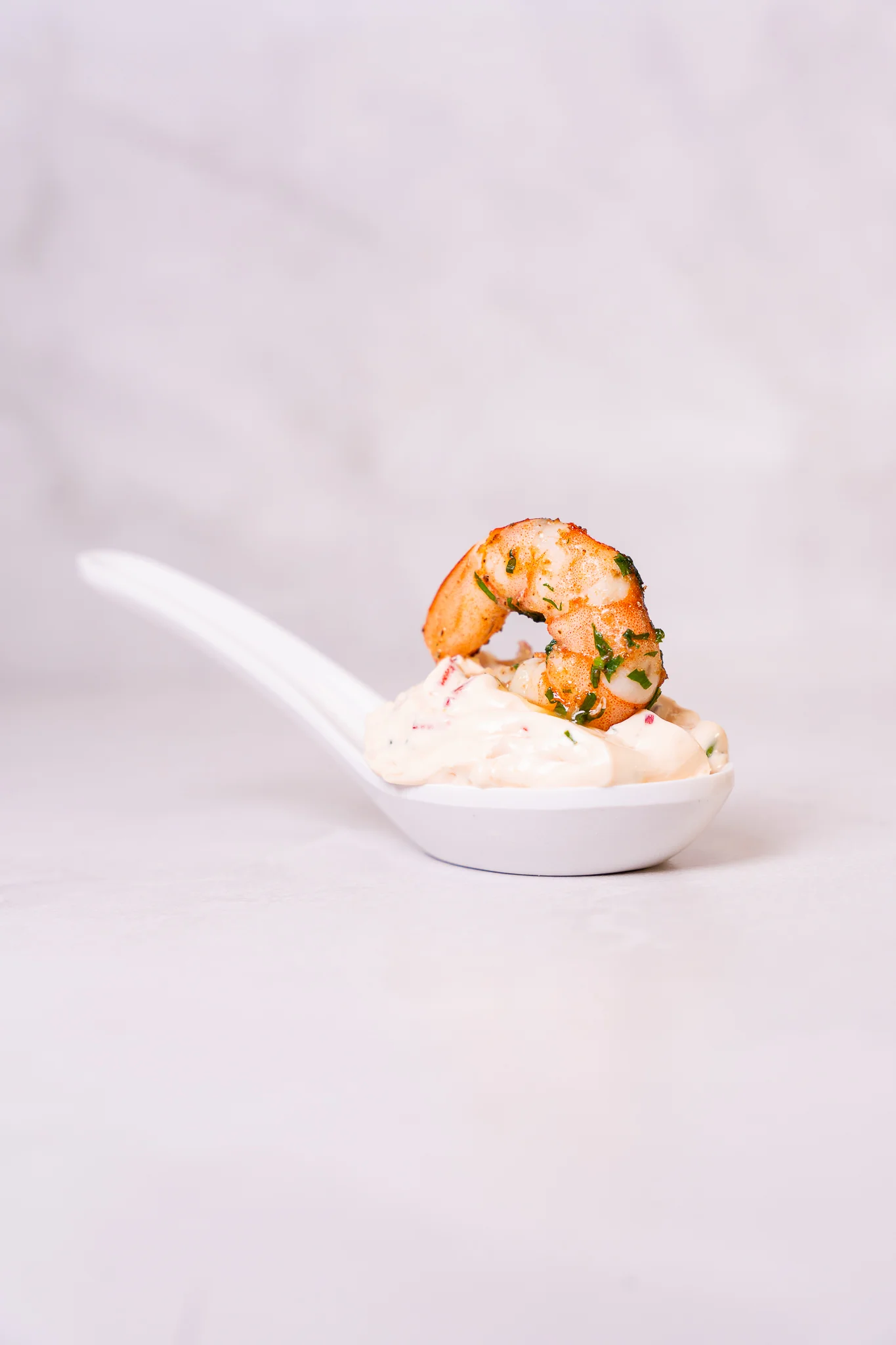 Коктейлна скарида с млечен мус